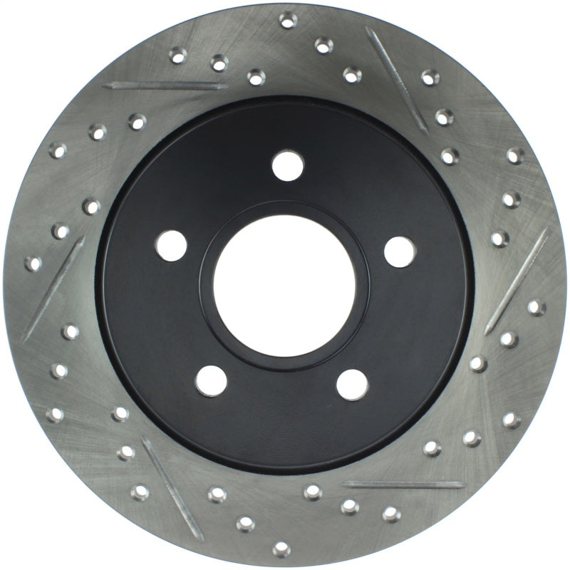 StopTech 12-15 Ford Focus w/ Rear Disc Brakes Rear Left Slotted & Drilled Rotor-thumbmail-6