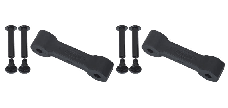 Kentrol 07-18 Jeep Wrangler JK Replacement Hood Catch Rubbers Pair - Textured Black-thumbmail-1