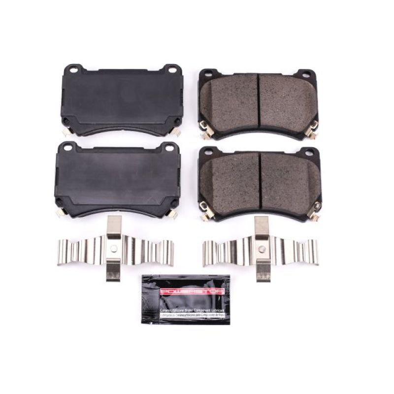 Power Stop 2011 Hyundai Equus Front Z23 Evolution Sport Brake Pads w/Hardware-thumbmail-2