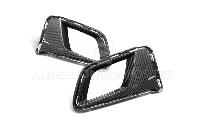 Anderson Composites 17-18 Chevrolet Camaro 1LE Carbon Fiber Type LE Air Duct Bezels-thumbmail-2