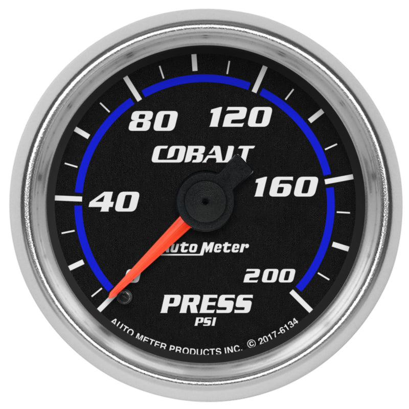 Autometer Cobalt 2-1/16in 200 PSI Mechanical Pressure Gauge-thumbmail-1