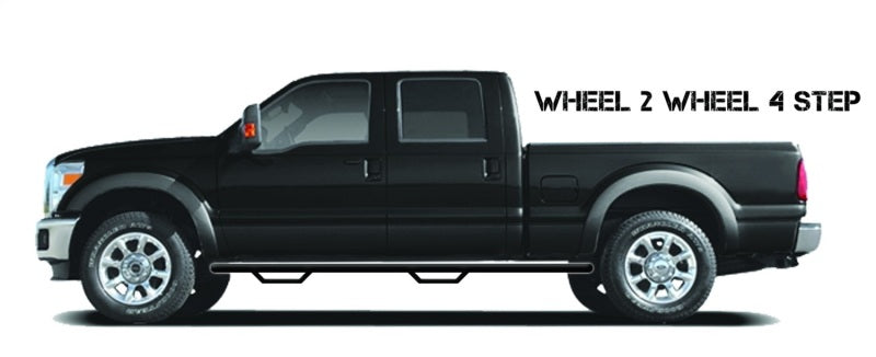 N-Fab Nerf Step 15-17 GMC - Chevy Canyon/Colorado Crew Cab 5ft Bed - Tex. Black - W2W - 3in-thumbmail-3