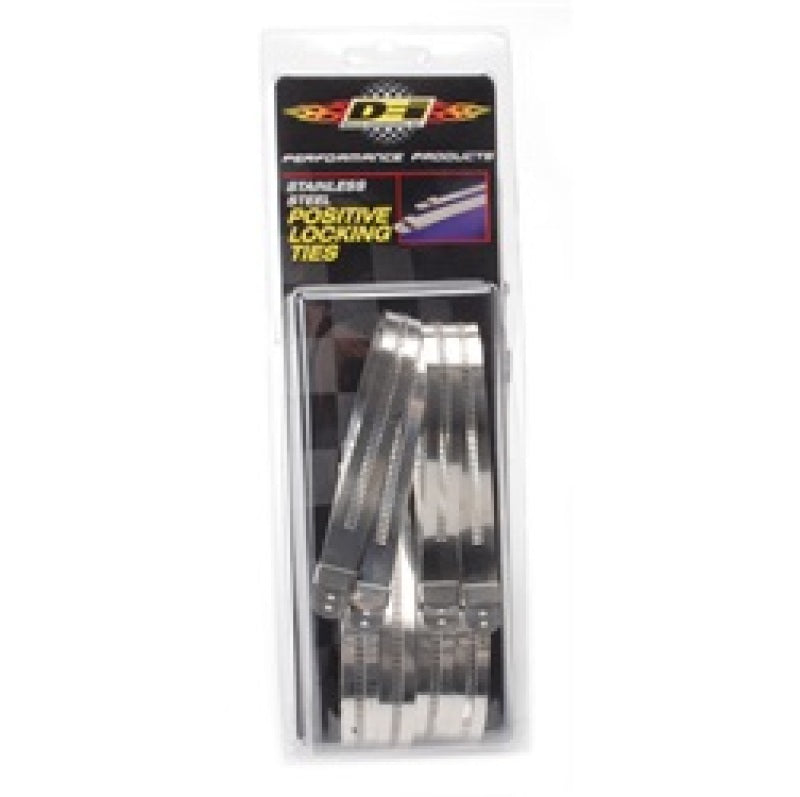 DEI Stainless Steel Positive Locking Tie 1/2in (12mm) x 9in - 8 per pack-thumbmail-3