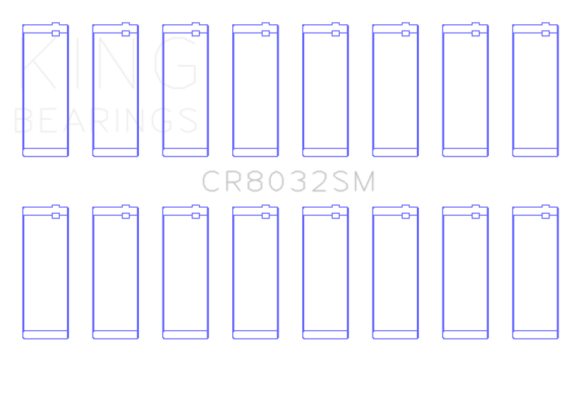 King Chrysler 345/ 370 16V (Size 0.75) Connecting Rod Bearing Set-thumbmail-2