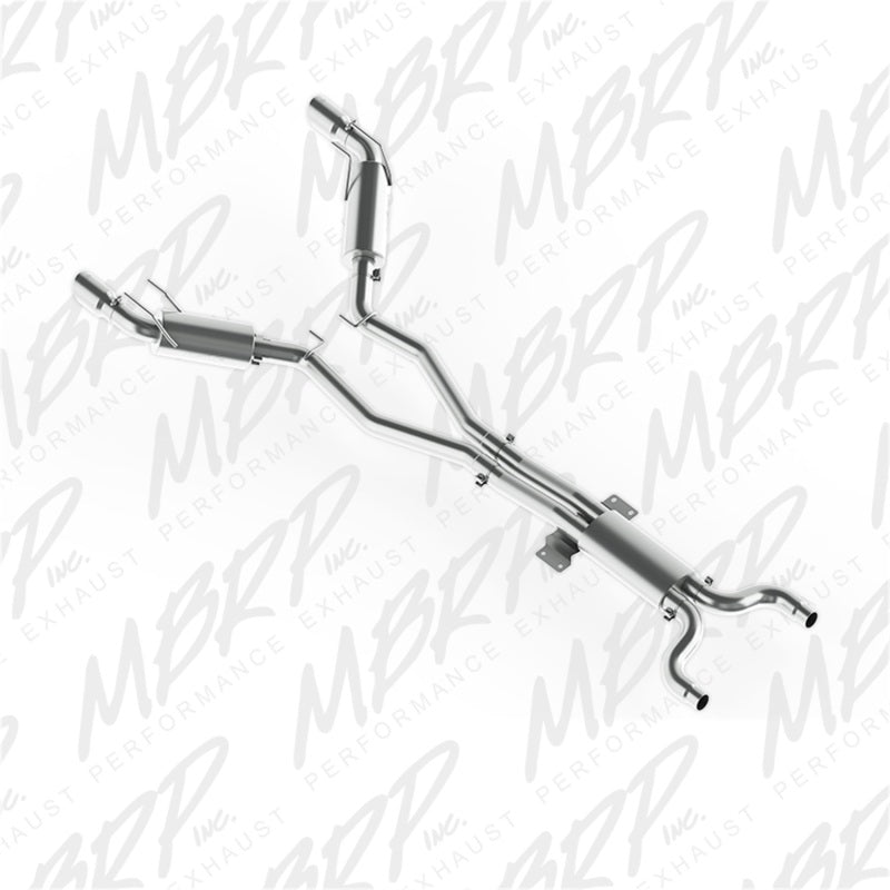 MBRP 2010 Chev Camaro V8 6.2L Automatic (L99) 3 Dual Cat Back Round Tips T409-thumbmail-2