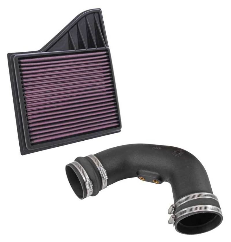 K&N 11-14 Ford Mustang GT 5.0L V8 Performance Intake Kit-thumbmail-5
