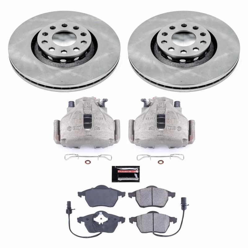 Power Stop 02-05 Audi A4 Front Autospecialty Brake Kit w/Calipers-thumbmail-1