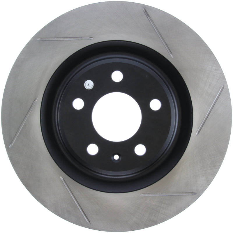 StopTech Power Slot 12-13 Audi A6 Quattro/11-12 A7 Quattro / 10-13 S4 Rear Left Slotted Rotor-thumbmail-8