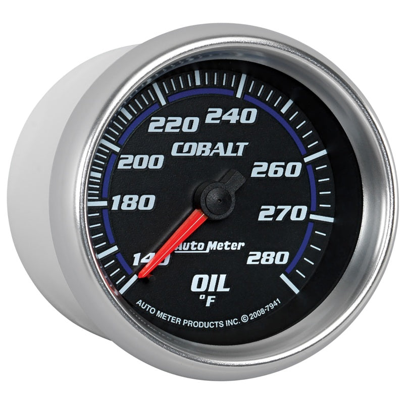 Autometer Cobalt 66.7mm 140-280 Degree F Mechanical Oil Temperature Gauge-thumbmail-4