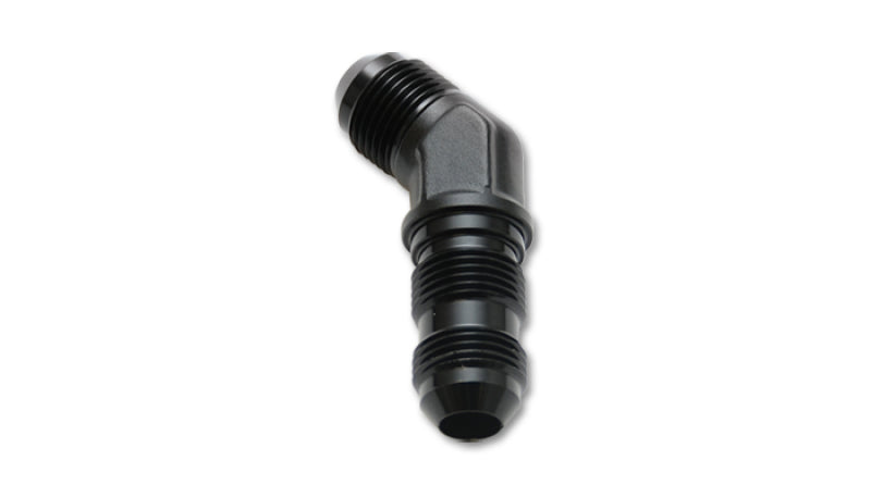 Vibrant -4AN Bulkhead Adapter 45 Degree Elbow Fitting - Anodized Black Only-thumbmail-2