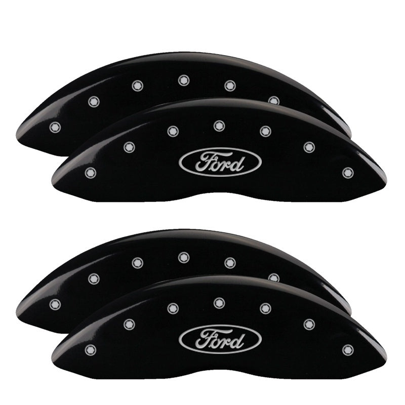 MGP 4 Caliper Covers Engraved Front & Rear MGP Black finish silver ch-thumbmail-2