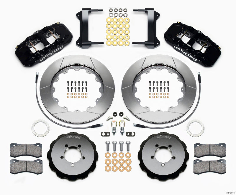 Wilwood AERO6 Front Hat Kit 14.00 1999-2012 Subaru WRX w/Lines-thumbmail-1