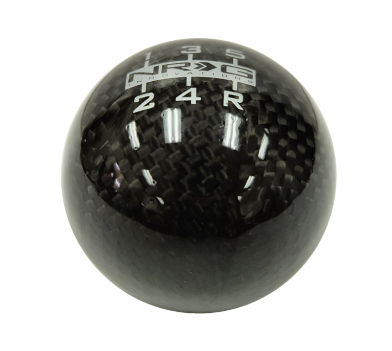 NRG Universal Ball Style Shift Knob - Heavy Weight 480G / 1.1Lbs. - Black Carbon Fiber (5 Speed)-thumbmail-2