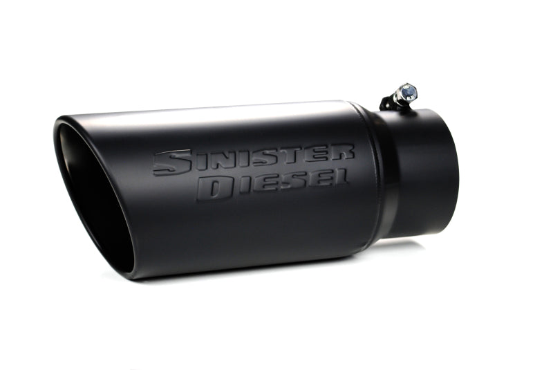 Sinister Diesel Universal Black Ceramic Coated Stainless Steel Exhaust Tip (4in to 5in)-thumbmail-4