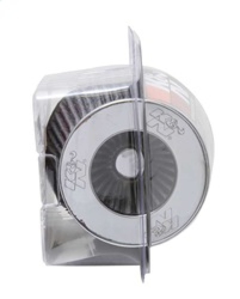 K&N Universal Filter Chrome Round Tapered White - 4in Flange ID x 1.125in Flange Length x 5.5in H-thumbmail-19