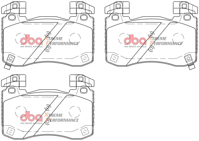 DBA 2018+ Kia Stinger V6 Twin Turbo XP Performance Front Brake Pads-thumbmail-2