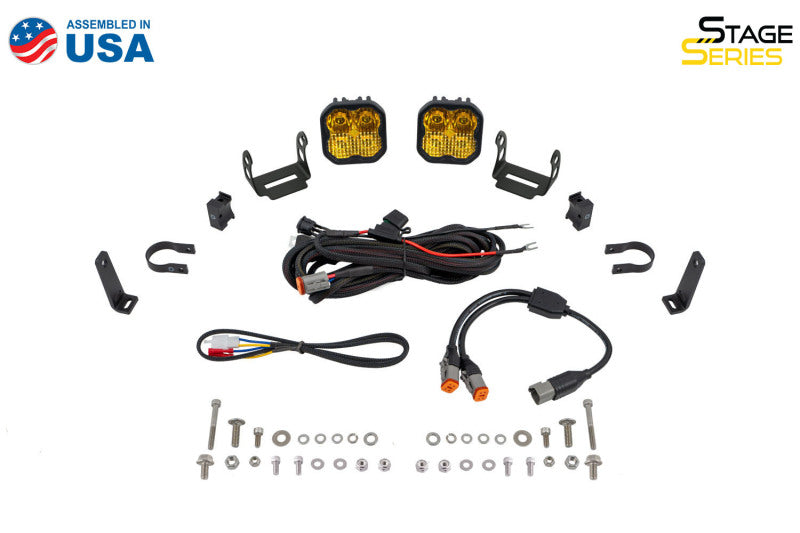 Diode Dynamics SS3 LED Bumper 1 1/4 In Roll Bar Kit Pro - White SAE Fog (Pair)-thumbmail-6