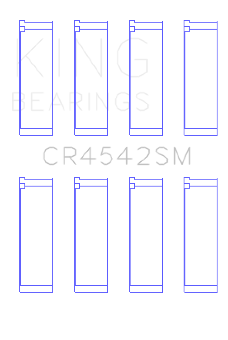 King Honda K-Series (Except A3) 16v 2.0L / 2.3L / 2.4L Connecting Rod Bearing Set (Set of 4)-thumbmail-2
