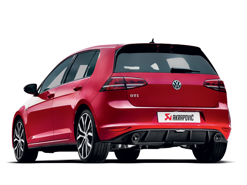 Akrapovic 13-17 Volkswagen Golf GTI (VII) Slip-On Race Line (Titanium) w/ Carbon Tips-thumbmail-2