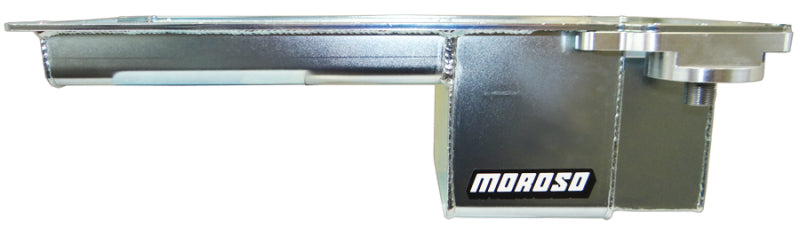 Moroso GM LS Swap/A-Body (w/Rear Sump & Spin-On Filter Adapter) Wet Sump 6in Narrow Steel Oil Pan-thumbmail-1