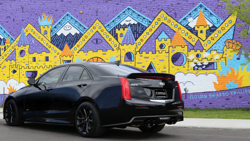 Corsa 16-18 Cadillac ATS-V 3.6T 4in Black Sport Axle-Back Exhaust-thumbmail-4