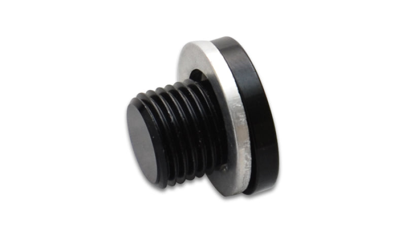 Vibrant M10 x 1.25 Metric Aluminum Port Plug with Crush Washer-thumbmail-2