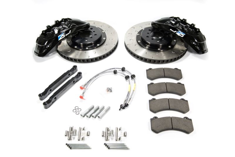 Alcon 2009+ Nissan GT-R R35 412x36mm Rotor Grey 6 Piston Caliper RC6 Front Axle Kit-thumbmail-1