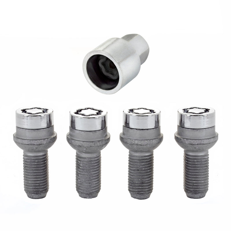 McGard Wheel Lock Bolt Set - 4pk. (Radius Seat) M14X1.5 / 17mm Hex / 26.7mm Shank Length - Chrome-thumbmail-4