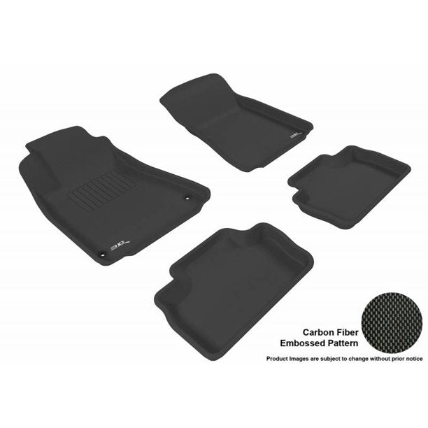 3D MAXpider 2006-2013 Lexus IS Kagu 1st & 2nd Row Floormats - Black