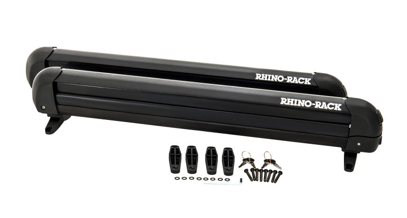 Rhino-Rack Universal Ski/Snowboard Carrier - Fits 6 Pairs of Skis or 4 Snowboards - Black-thumbmail-5