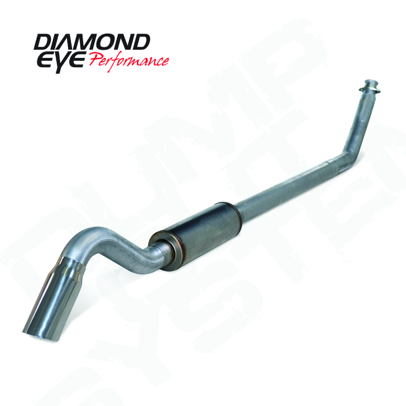 Diamond Eye 4in SS TURBO BACK SGL DUMP OUT 98.5-02 DODGE INCLUDING TIP NO MFLR-thumbmail-2