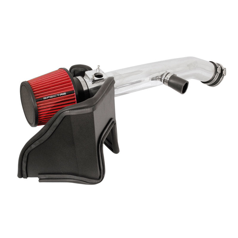 Spectre 06-12 Lexus IS250/IS350 V6-2.5/3.5L F/I Air Intake Kit - Polished w/Red Filter-thumbmail-2