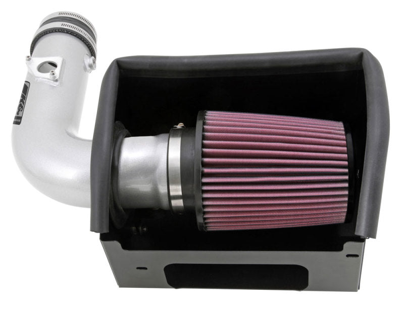 K&N 13 Subaru BRZ 2.0L / 13 Scion FR-S 2.0L Silver 69 Series Typhoon Intake-thumbmail-2