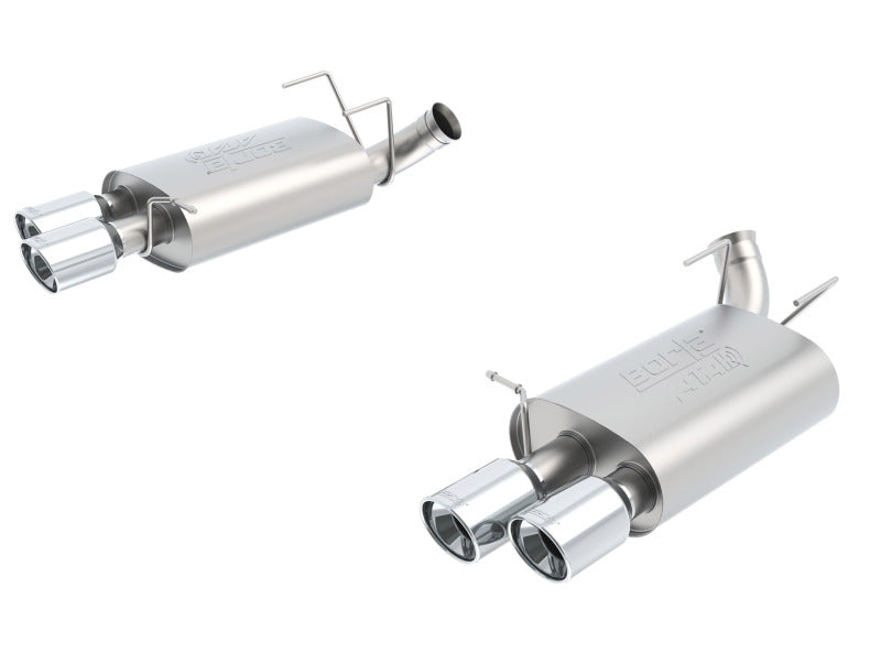 Borla 13-14 Mustang Shelby GT500 GT 5.8L V8 RWD Dual Split Rear Exit ATAK Exhaust Rear Section Only-thumbmail-2