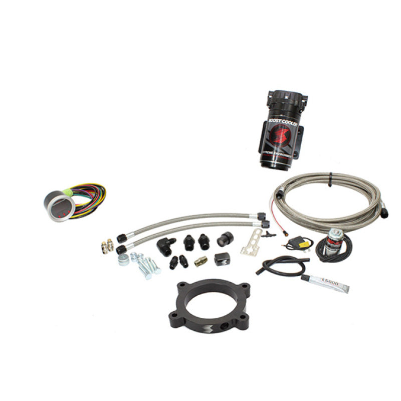 Snow Performance 2014+ GM Truck Stg 2 Bst Cooler F/I Water Inj. Kit (SS Braided Line/4AN) w/o Tank-thumbmail-1