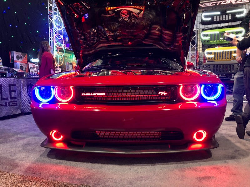 Oracle 08-14 Dodge Challenger Dynamic Surface Mount Headlight Halo Kit - ColorSHIFT - Dynamic-thumbmail-11