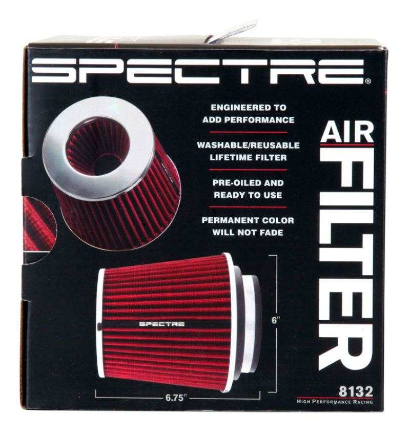 Spectre Adjustable Conical Air Filter 5-1/2in. Tall (Fits 3in. / 3-1/2in. / 4in. Tubes) - Red-thumbmail-18