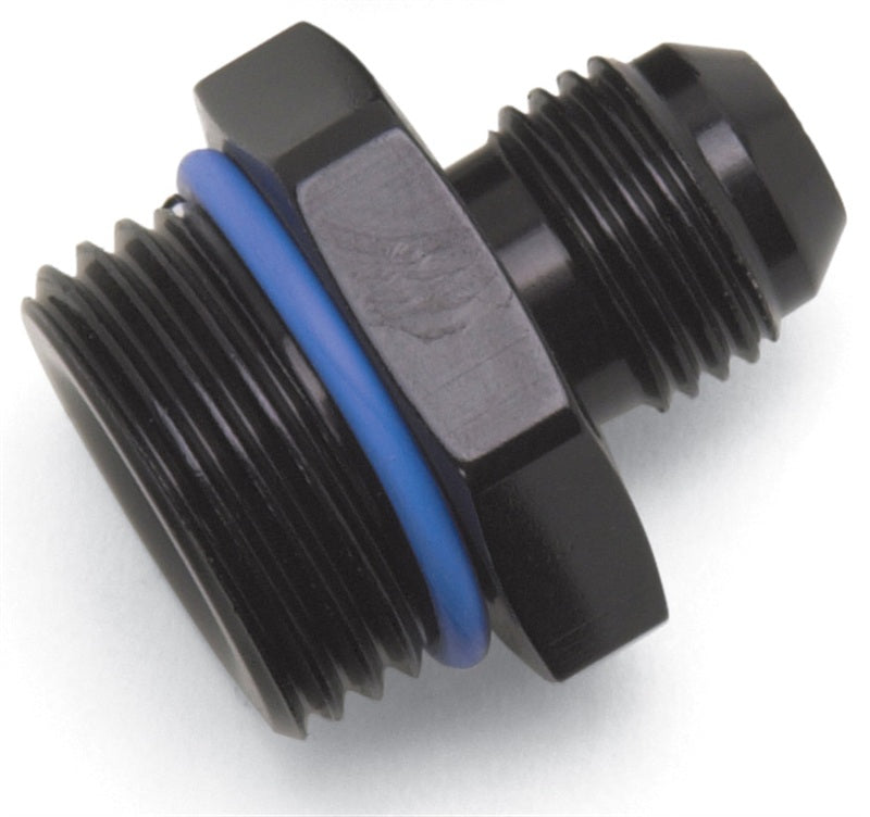 Russell Performance -10 AN Male Flare to -8 SAE Male Port Adapter Fitting - Black Anodized-thumbmail-4