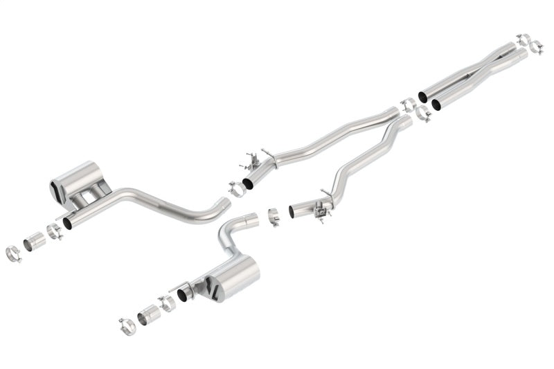 Borla 15-16 Dodge Charger Hellcat 6.2L V8 ATAK Catback Exhaust w/ Valves No Tips Factory Valance-thumbmail-2