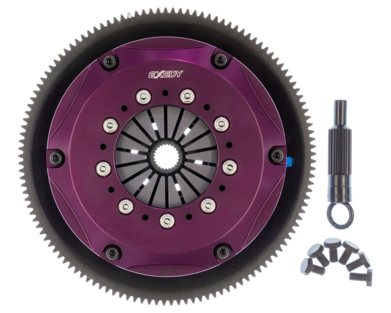 Exedy 1986-1989 Mazda RX-7 R2 Hyper Triple Cerametallic Clutch Rigid Disc Push Type Cover-thumbmail-4