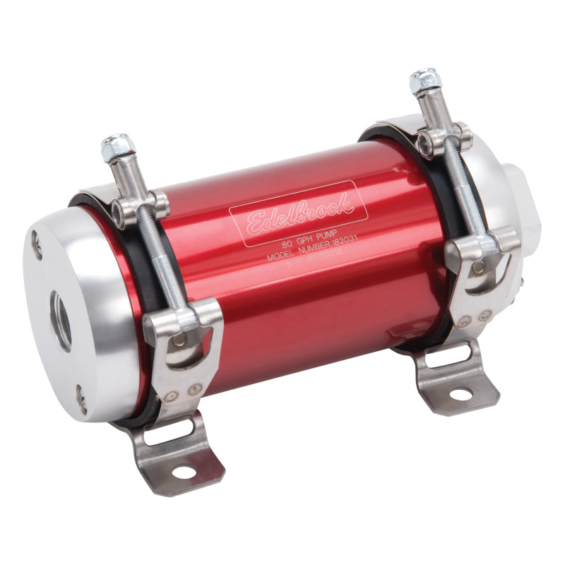 Edelbrock Fuel Pump Electric Quiet-Flo EFI 80 GPH -10 In -10 Out Red/Clear-thumbmail-8