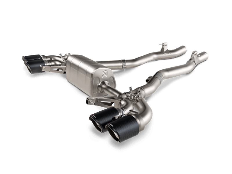 Akrapovic 2020 BMW M8/M8 Competition (F91/F92) w/OPF/GPF Slip-On Line (Titanium) w/Carbon Tips-thumbmail-1