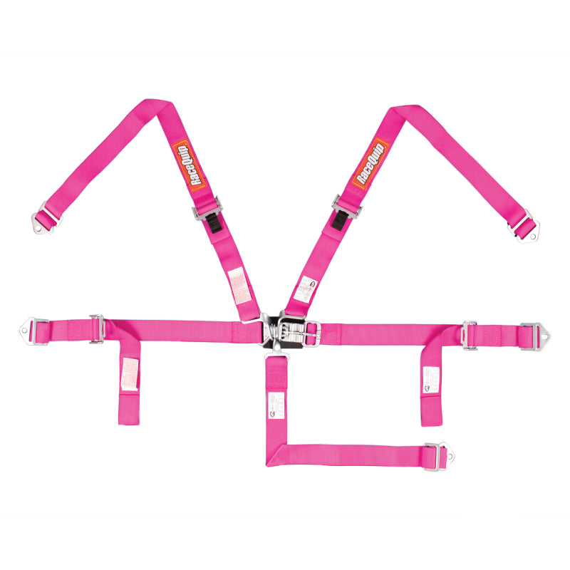 RaceQuip Pink JR. L & L 5pt Harness-thumbmail-1