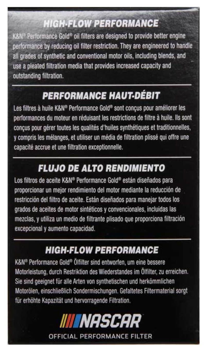 K&N Performance Gold Oil Filter for Hyundai/Kia V6 06-08 Azera/Sonata/Sedona/07-08 Santa Fe-thumbmail-8