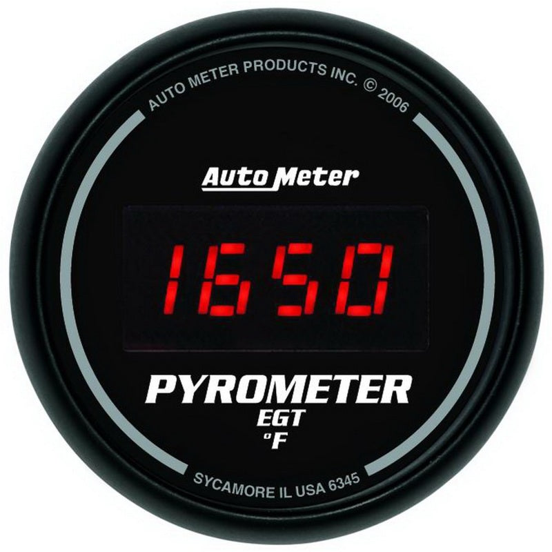 Autometer Z Series 52mm 0-2000 Deg F Digital EGT/Pyrometer Gauge-thumbmail-1