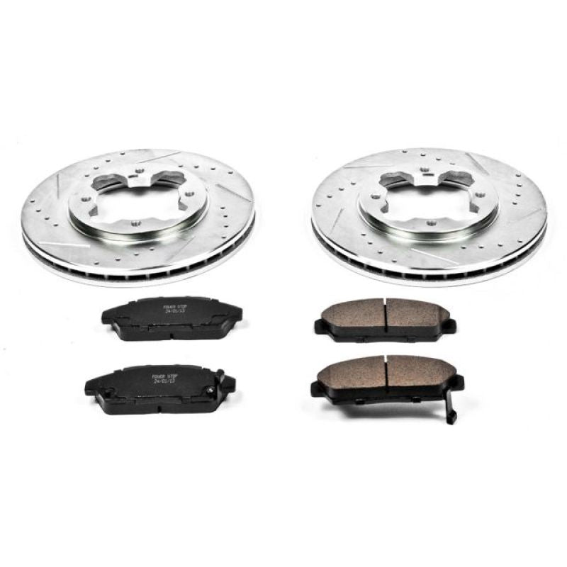 Power Stop 90-93 Honda Accord Front Z23 Evolution Sport Brake Kit-thumbmail-1