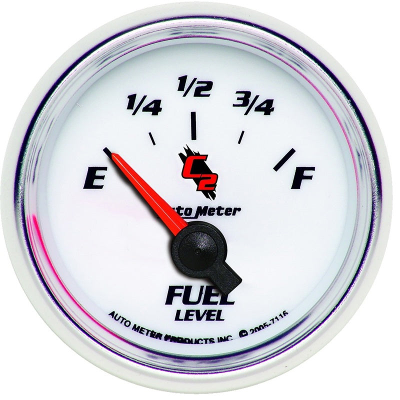 Autometer C2 52mm 240-33 Ohm Short Sweep Electronic Fuel Level Gauge-thumbmail-1