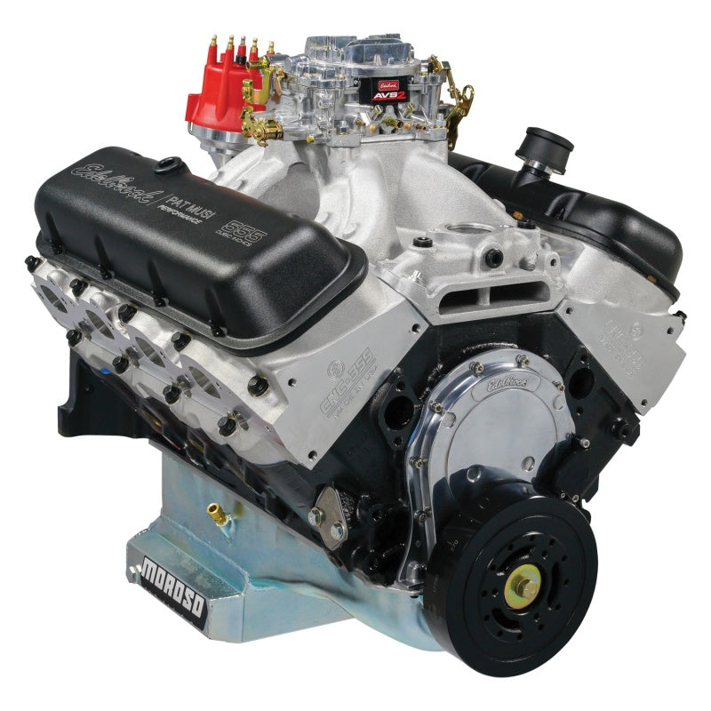 Edelbrock Crate Engine Edelbrock/Pat Musi 555 RPM XT BBC 675 HP Stock Exhaust Port Location-thumbmail-4