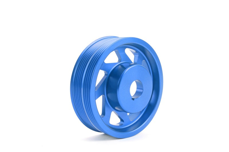 Perrin 93-11 Subaru Impreza / 02-14 WRX / 04-21 STI EJ Crank Pulley - Blue (w/AC)-thumbmail-3