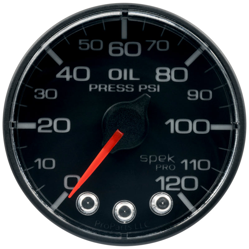 Autometer Spek-Pro 52.4mm 0-120 PSI Digital Stepper Motor Oil Pressue Gauge-thumbmail-1